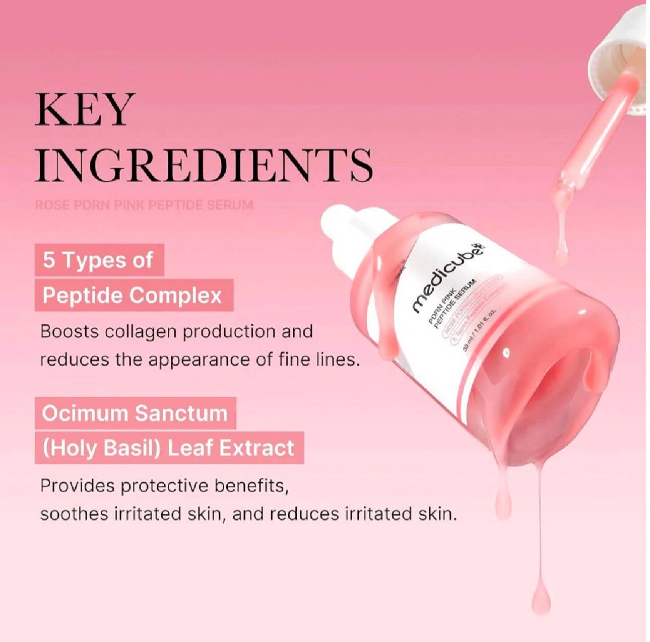 Sérum Rose ADN de Saumon Pdrn Medicube 30ml