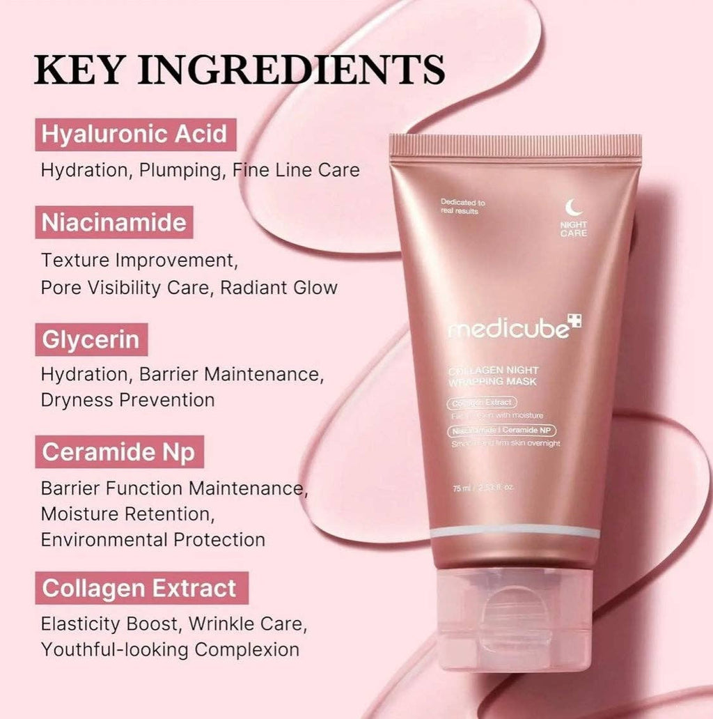 Masque de nuit en film au collagène Medicube 75 ml